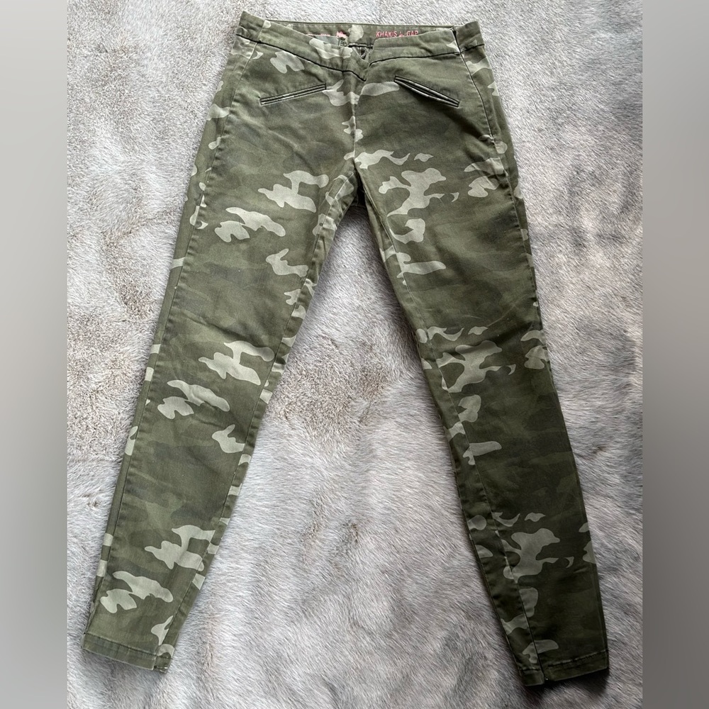 Gap Super Skinny Camouflage Khakis